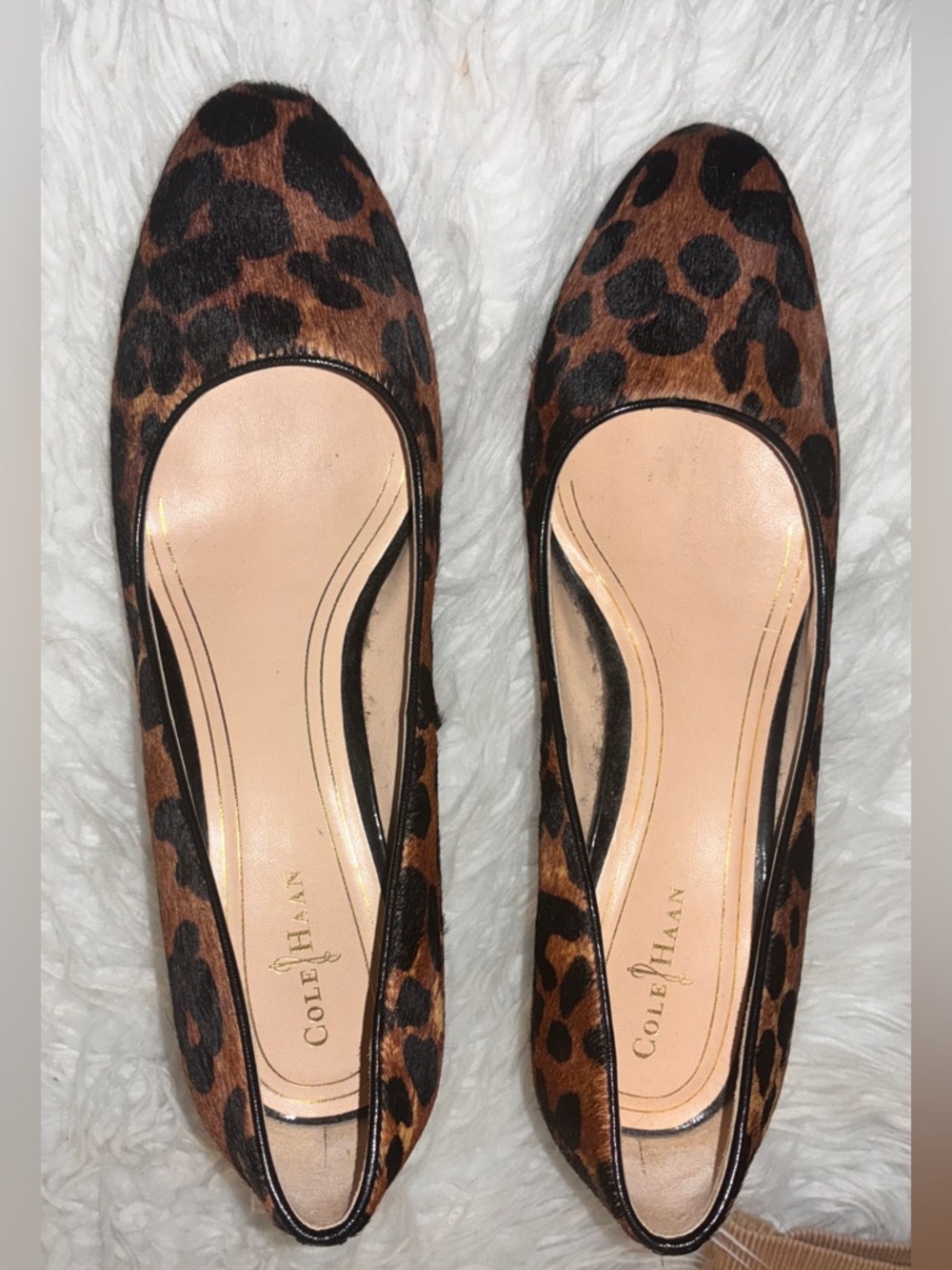 Cole Haan Leopard Pumps - Brown/Black